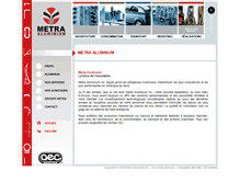Tablet Screenshot of metraaluminium.com
